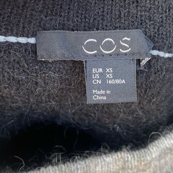 COS Two-Tone mohair and wool blend Sweater size XS - Picture 5 of 6